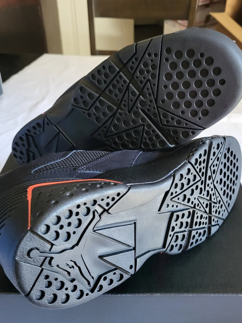 *NEW* Nike Air Jordan MVP 92 GS Flight Shoes Black/Infrared 23 Size 5Y
